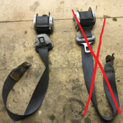 Ремень безопасности передний левый для Mitsubishi Lancer 7